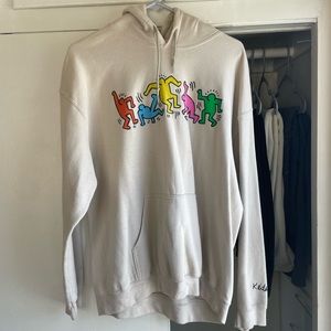 Keith Haring Hoodie (urban outfitters) Size L